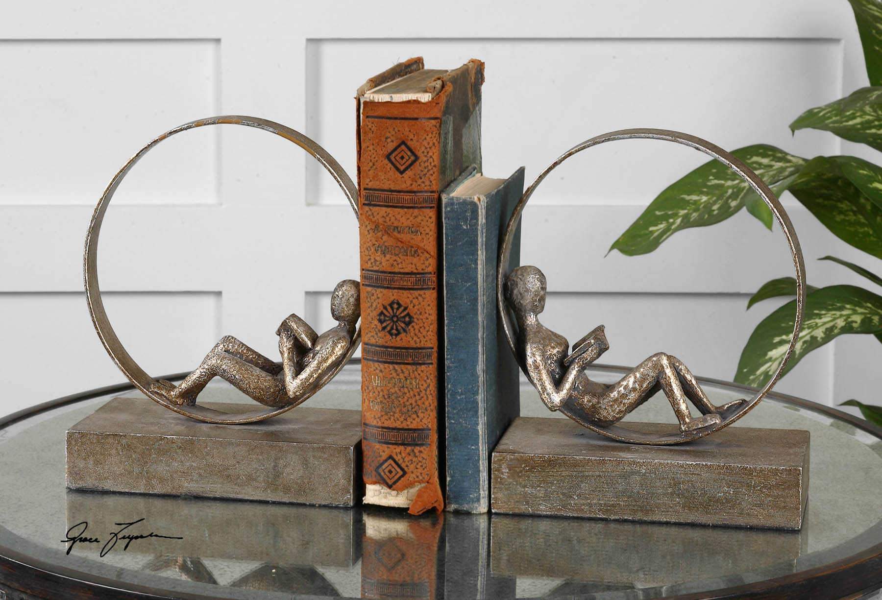 Uttermost Lounging Reader Bookends