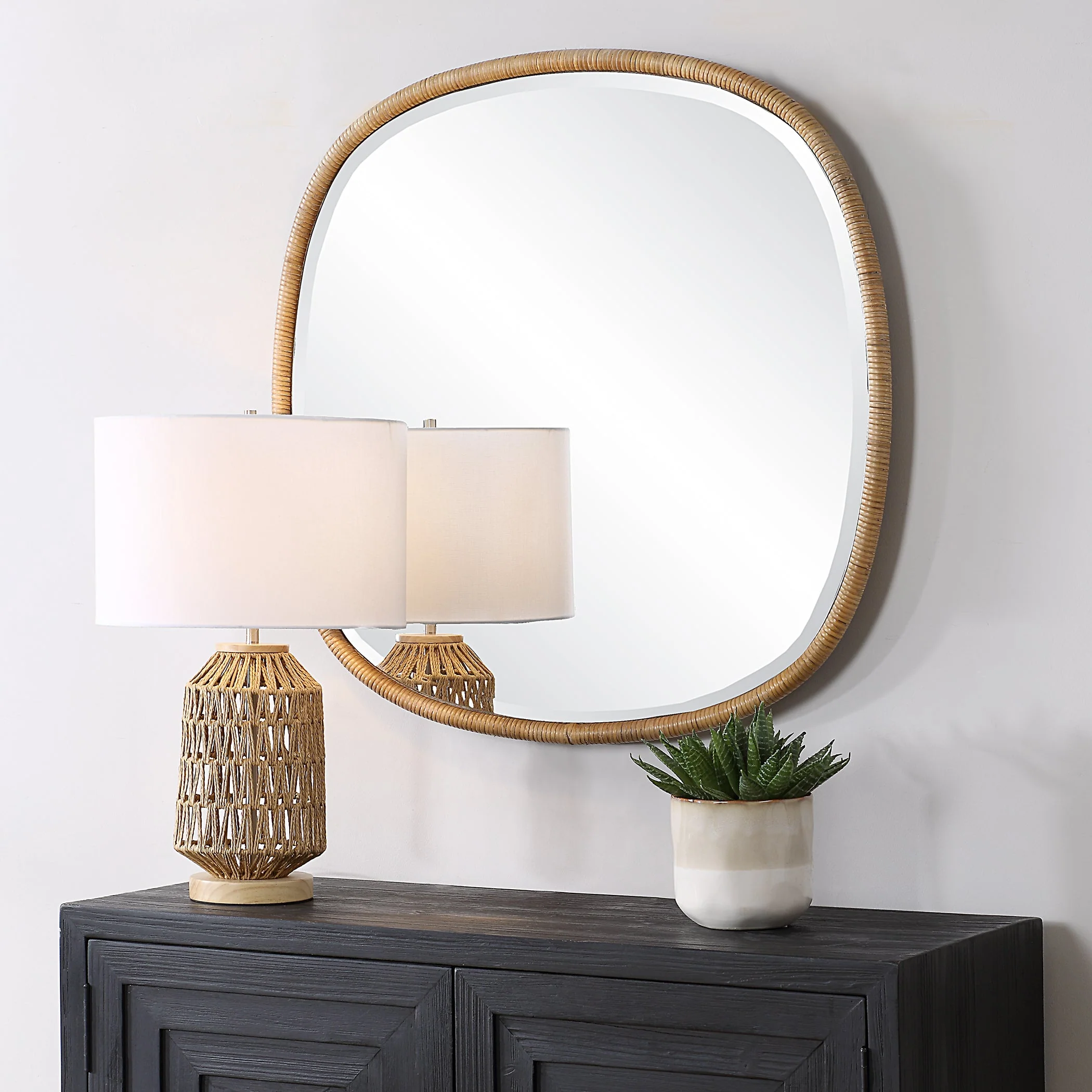Lucca Rattan Mirror - Image 4