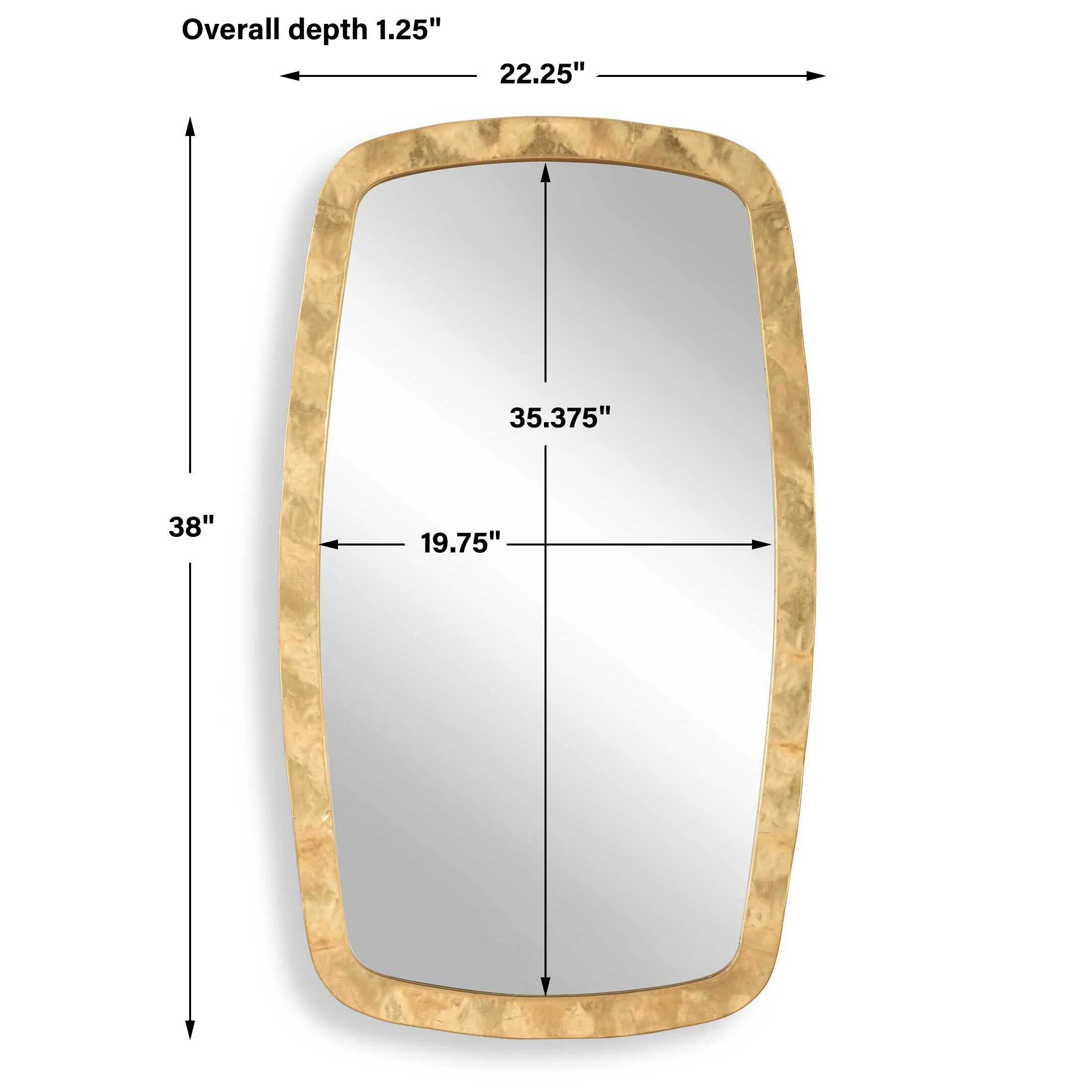 Luxe Gold Leaf Mirror - Image 3