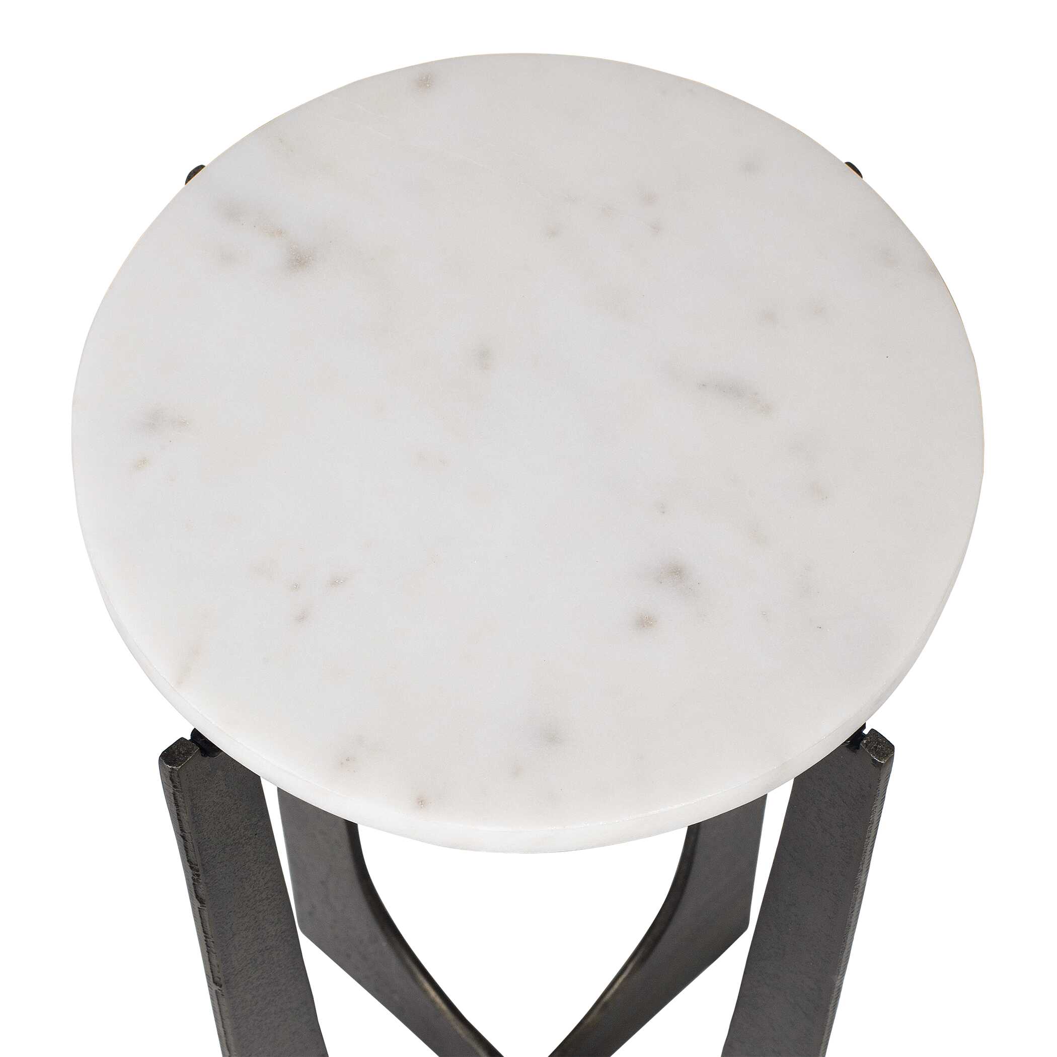 Marble and Iron Accent Table - Image 6