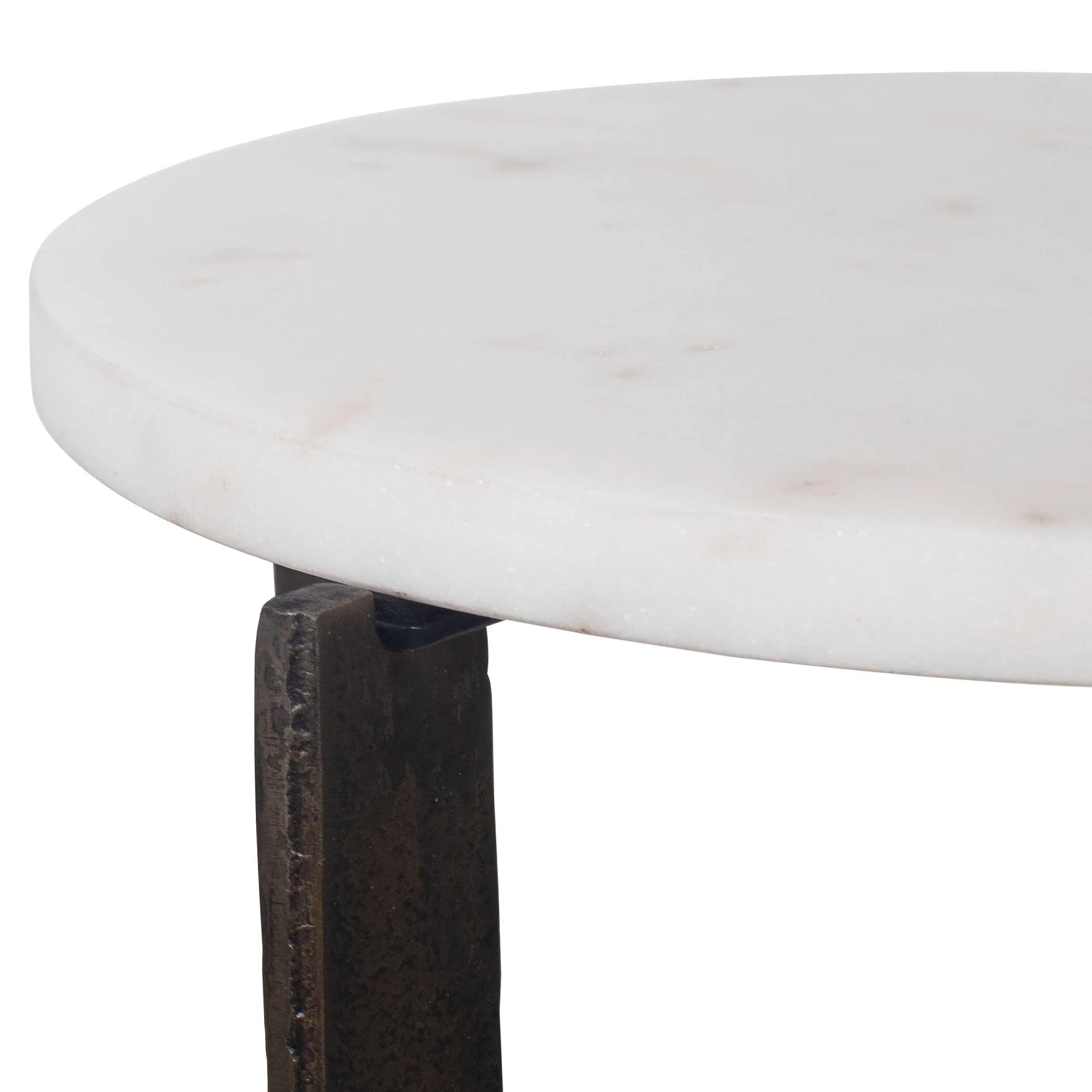 Marble and Iron Accent Table - Image 8