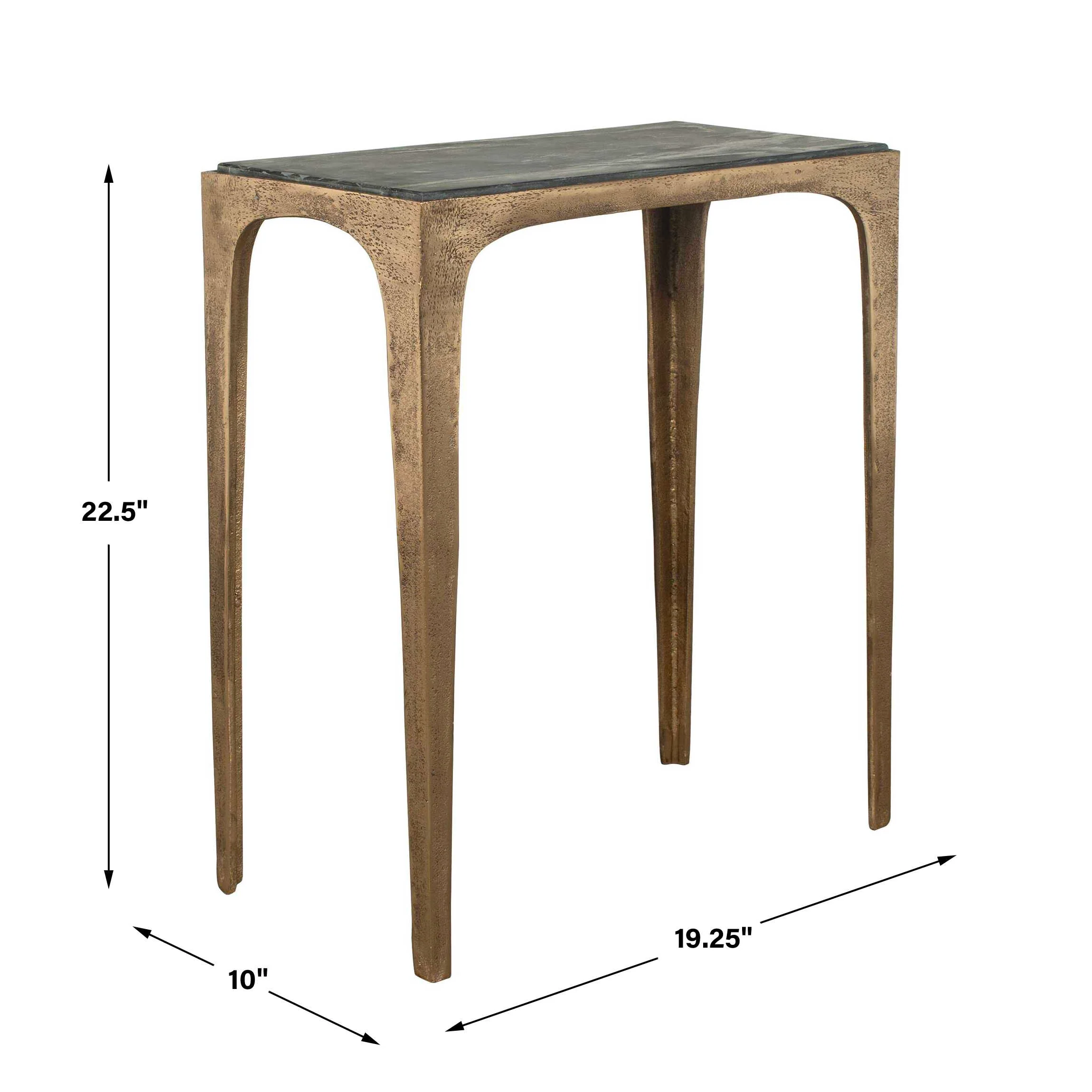 Marine Black Marble Accent Table - Image 3