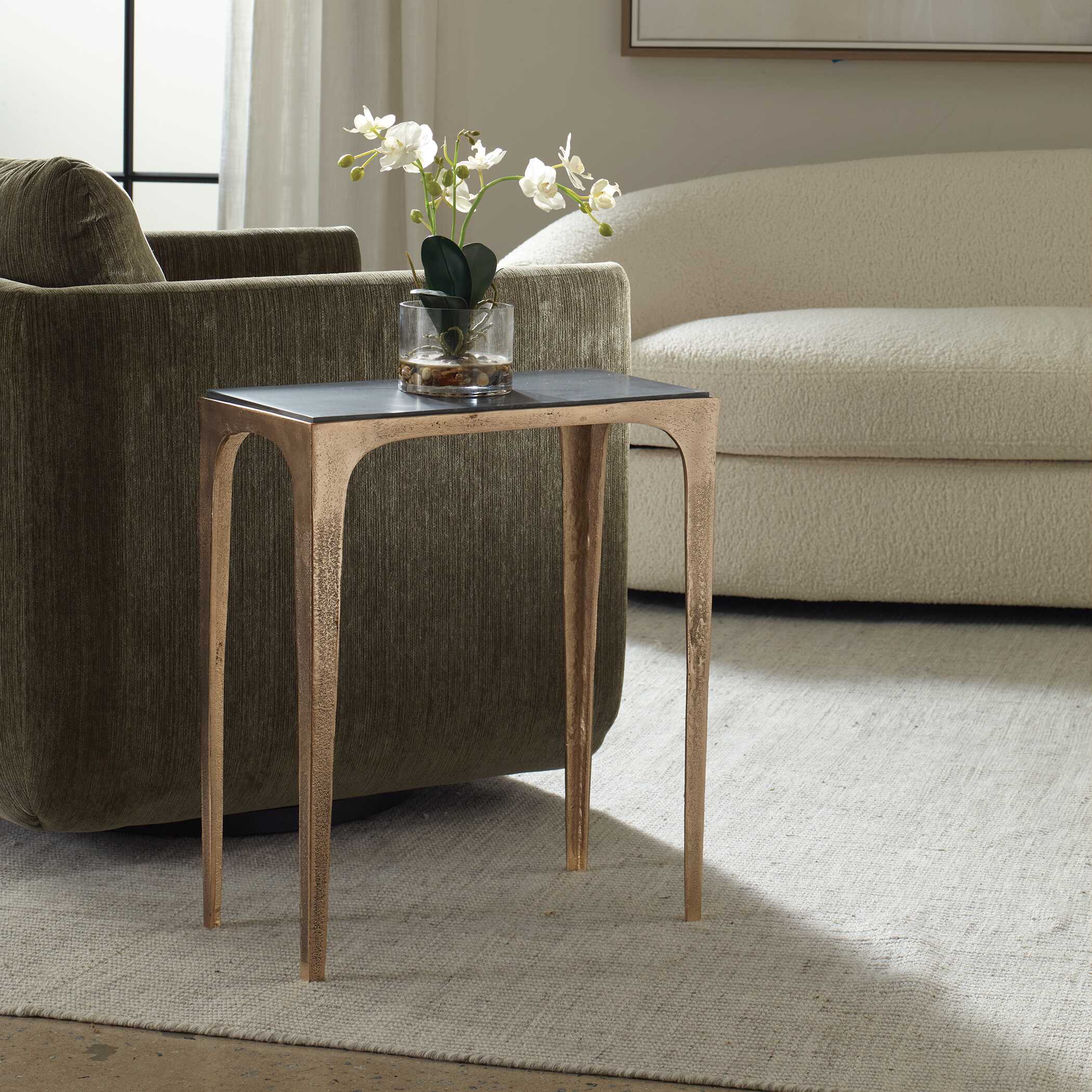Marine Black Marble Accent Table - Image 4