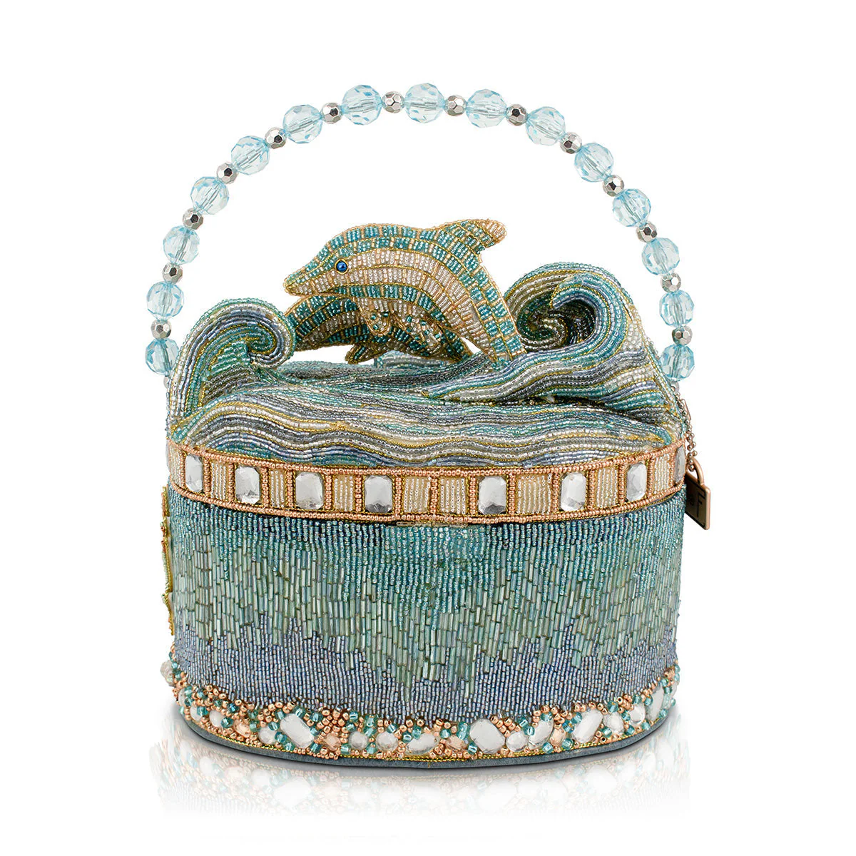 Mary Frances Crystal Dolphin Top Handle Handbag - Image 2