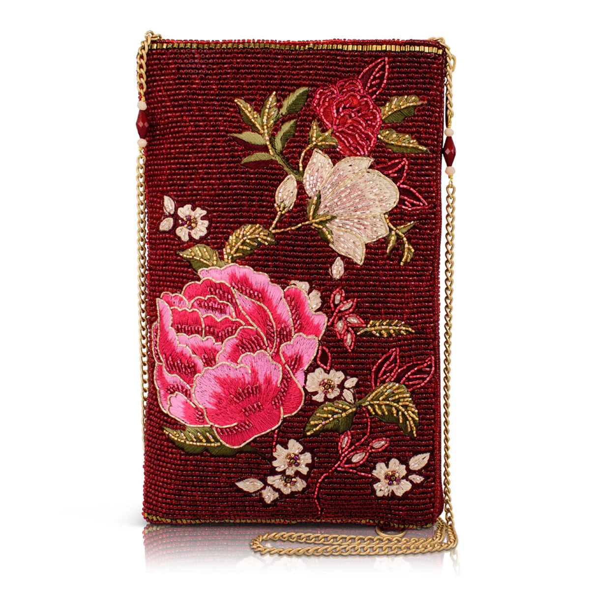 Mary Frances Eastern Bloom Crossbody Phone Bag
