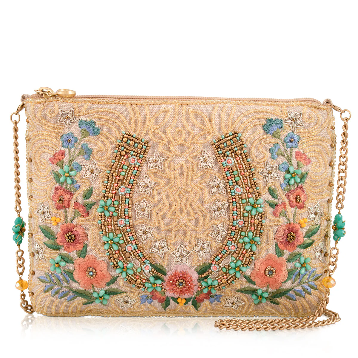 Mary Frances Iron Luck Mini Crossbody Handbag