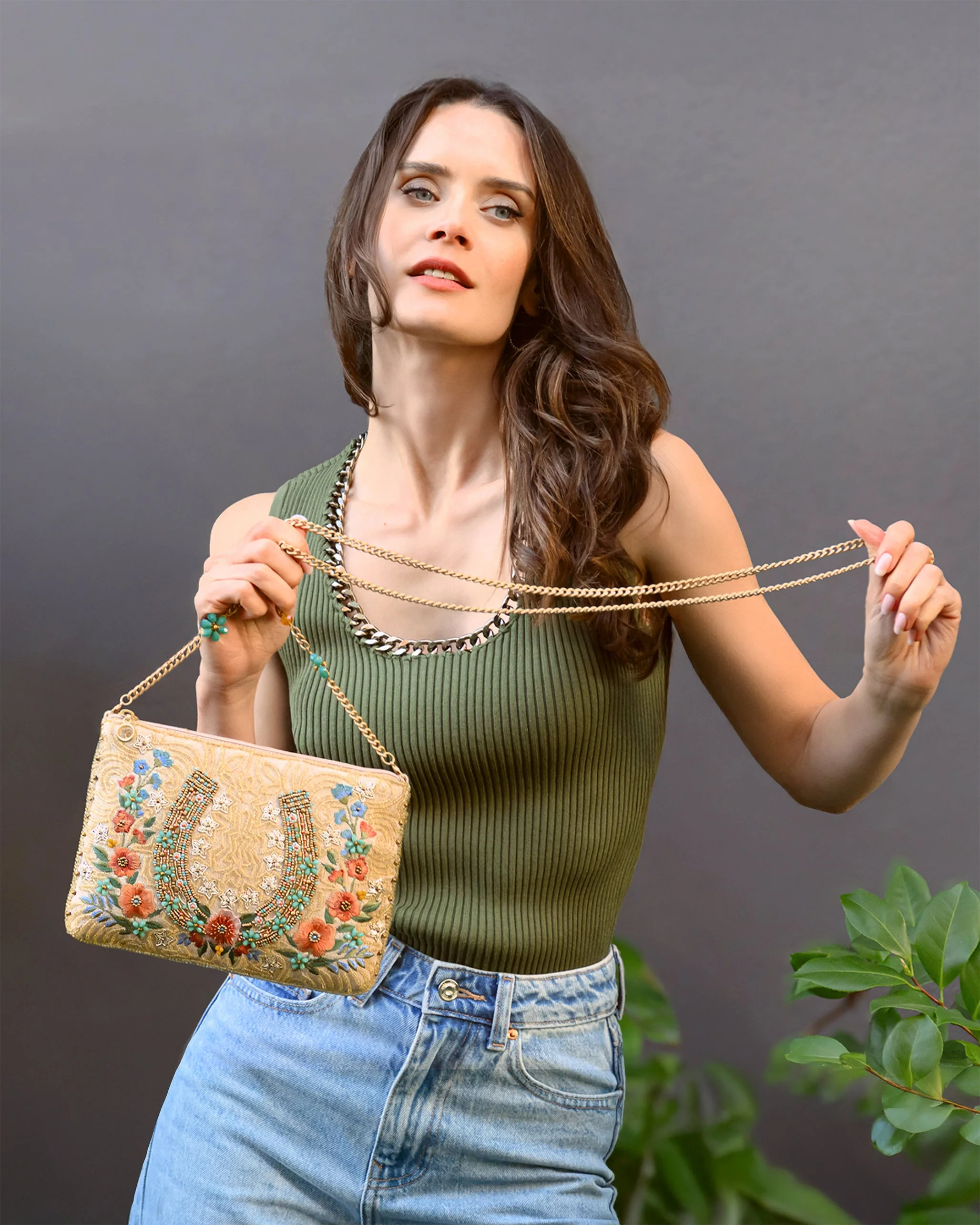 Mary Frances Iron Luck Mini Crossbody Handbag - Image 2