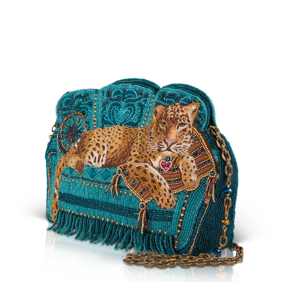 Mary Frances Lazy Leopard Crossbody Handbag - Image 4