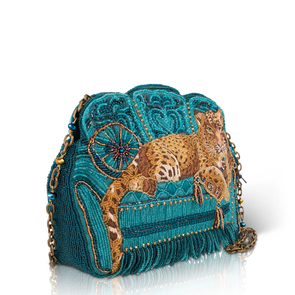 Mary Frances Lazy Leopard Crossbody Handbag - Image 5