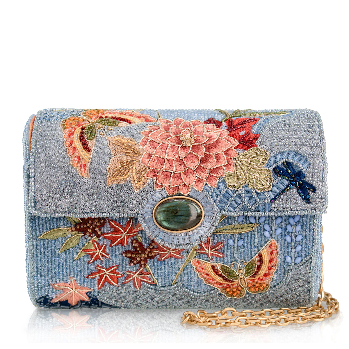 Mary Frances Lotus Mist Crossbody Handbag
