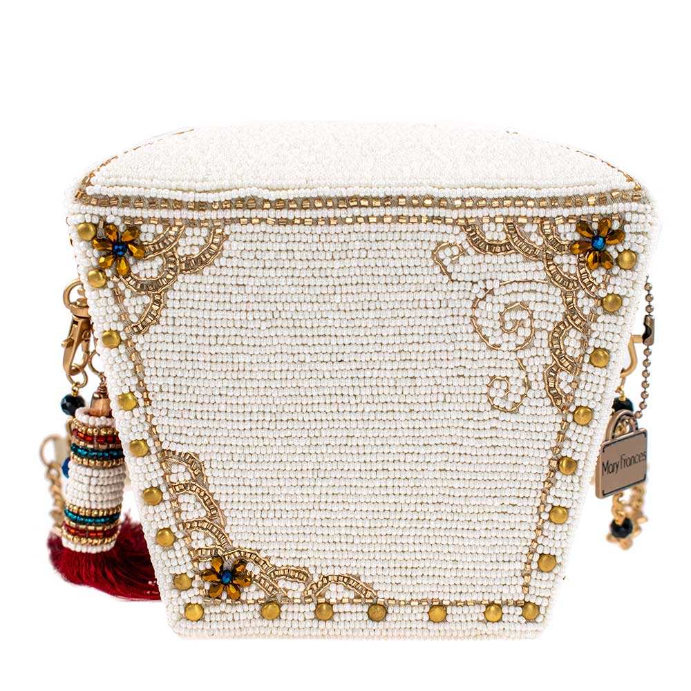 Mary Frances Noble Dragon Top Handle Take Out Container Shoulder Handbag, Multi - Image 2