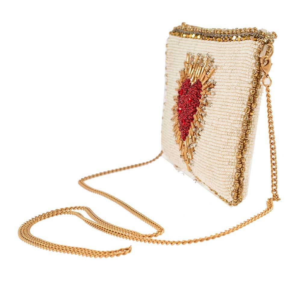 Mary Frances Heart Burst Beaded Crossbody Phone Bag - Image 6