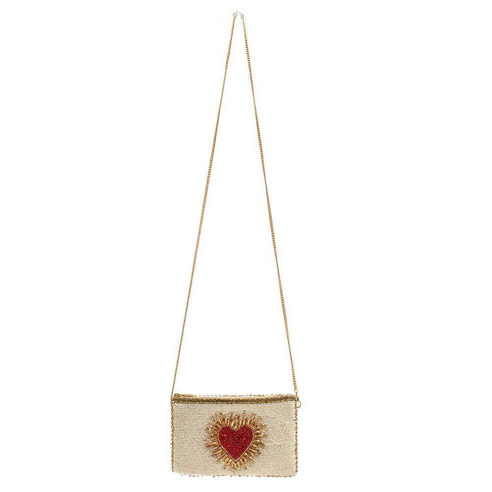 Mary Frances Heart Burst Beaded Crossbody Phone Bag - Image 7