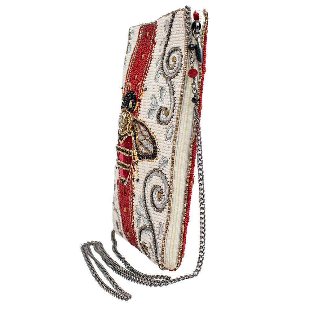 Mary Frances Royal Bee Mini Beaded Crossbody Handbag, Multi - Image 4