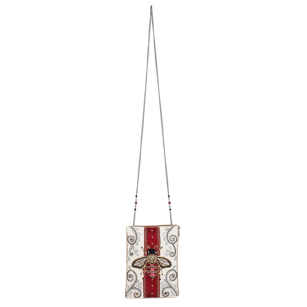 Mary Frances Royal Bee Mini Beaded Crossbody Handbag, Multi - Image 6