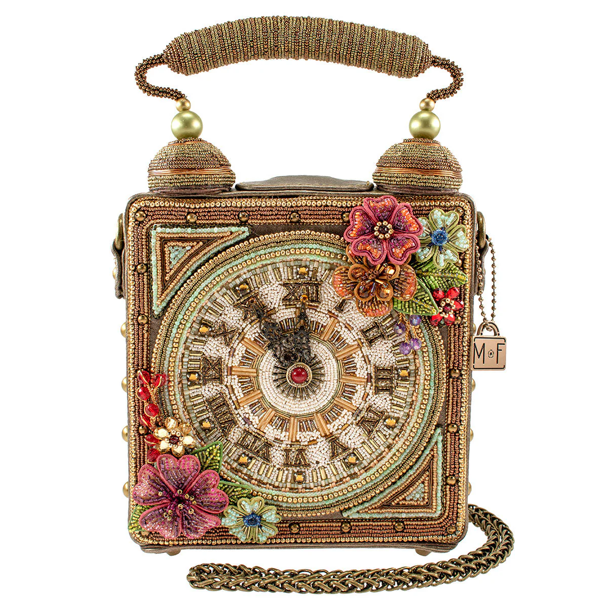 Mary Frances Time of Your Life Top Handle Clock Handbag
