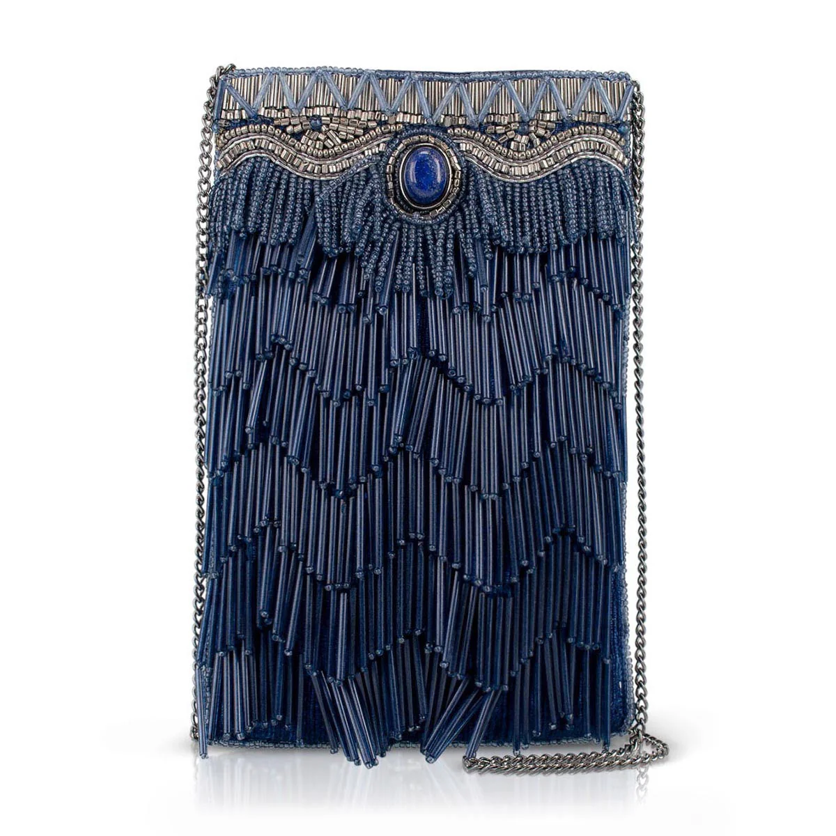 Mary Frances True Blue Crossbody Phone Bag