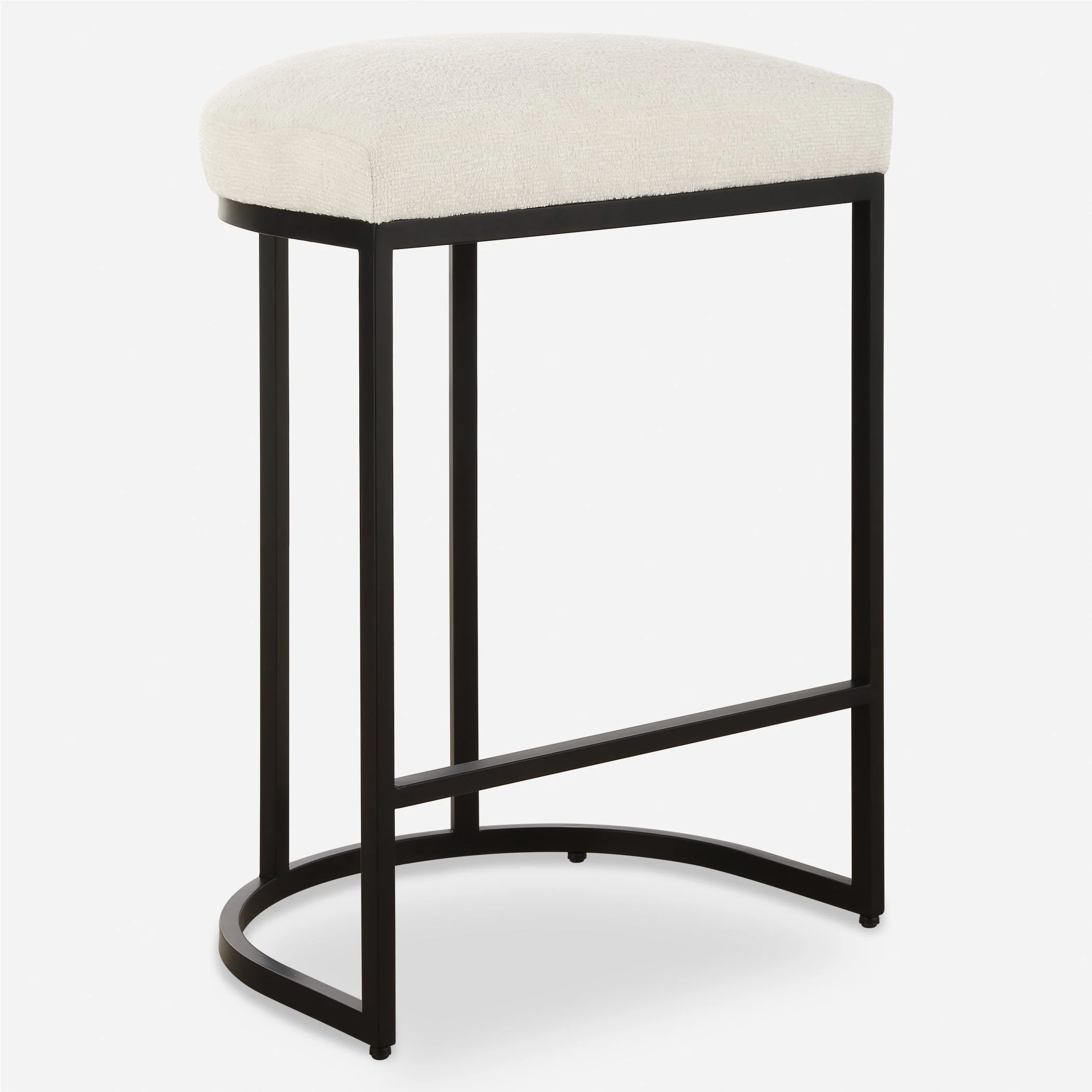 Matte Black Counter Stool