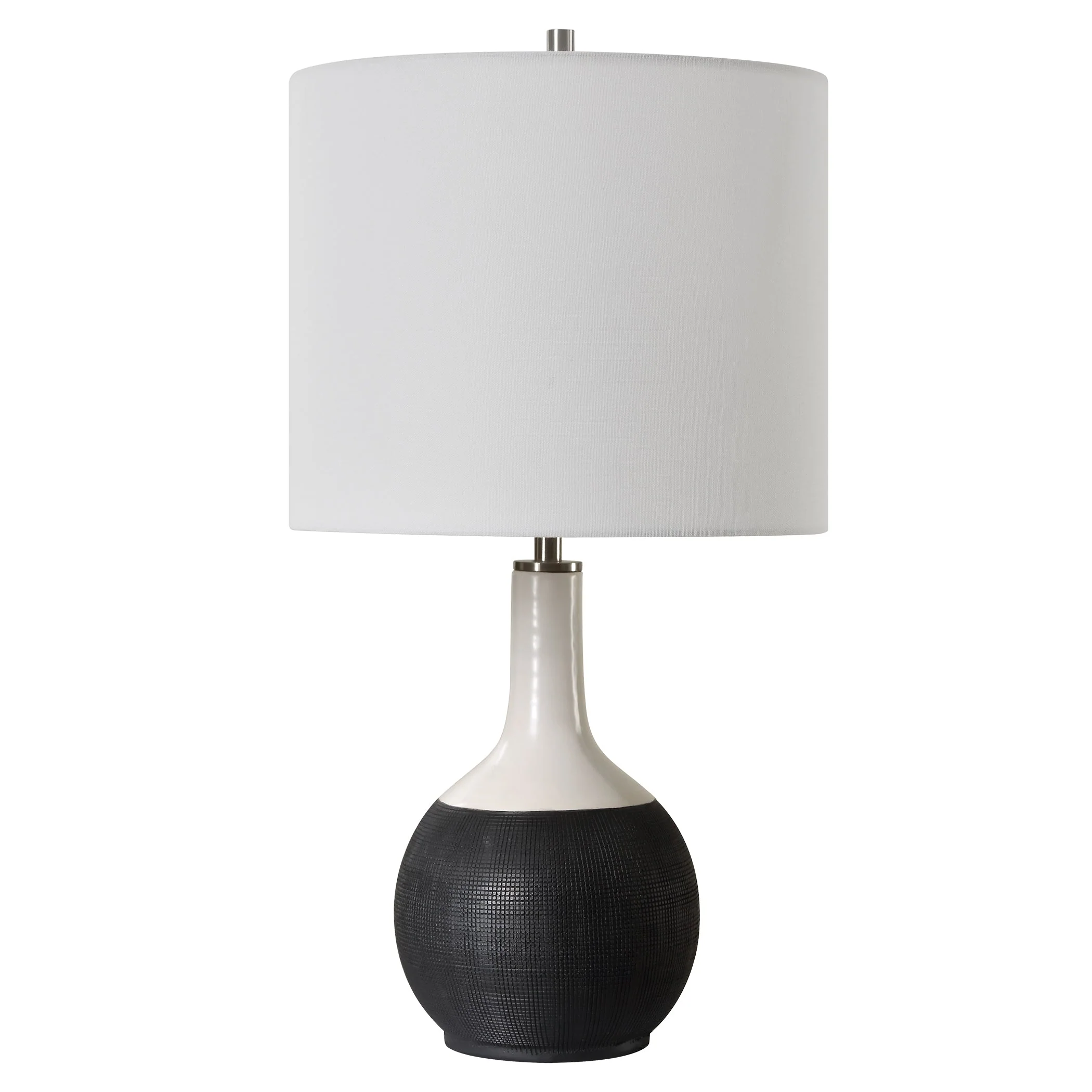 Matte Black Creamic Accent Lamp - Image 5