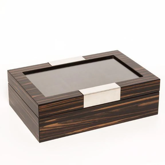 Matte Ebony Watch Box - 10-slot - Image 2