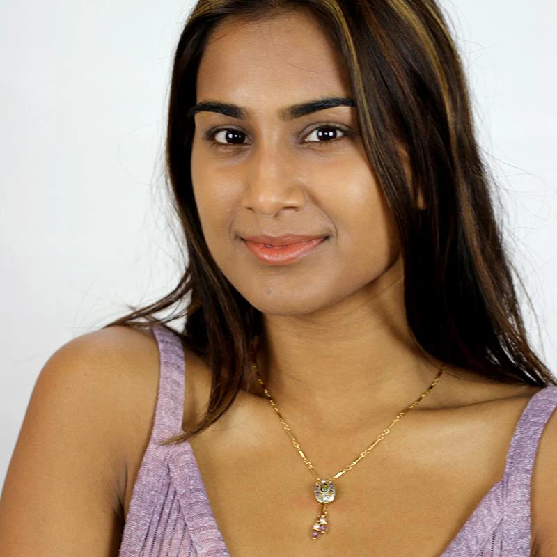 Michal Golan Amethyst Oval Dangling Necklace - Image 3