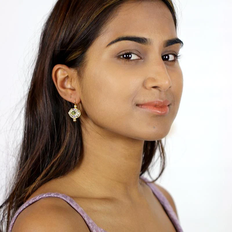 Michal Golan Amethyst Oval Earrings - Image 2