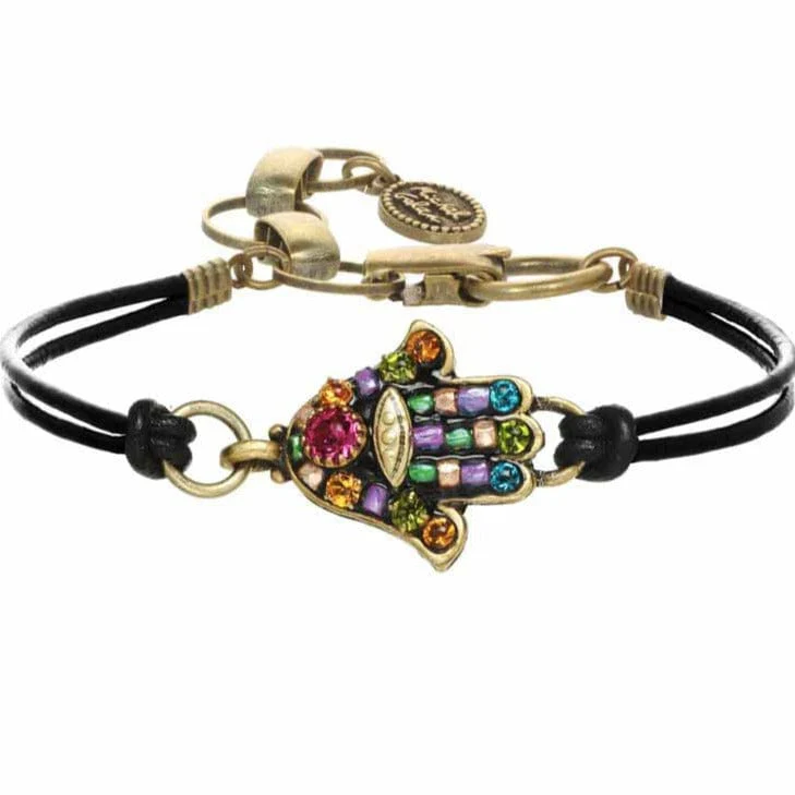 Michal Golan Black Multi-Bright Hamsa Bracelet