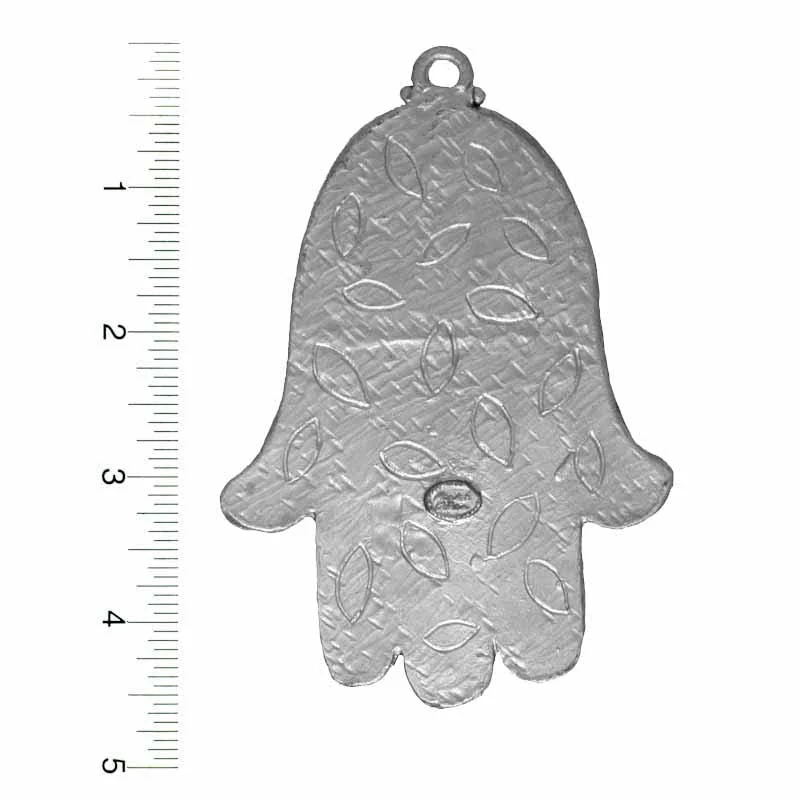 Michal Golan Blue and Fuschia Wall Hamsa - Image 2