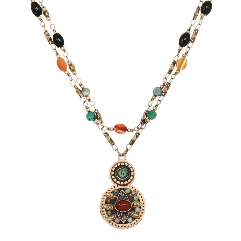 Michal Golan Earth Double Round Necklace