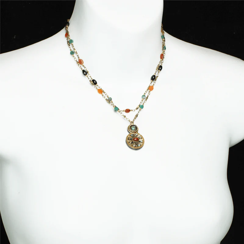 Michal Golan Earth Double Round Necklace - Image 2