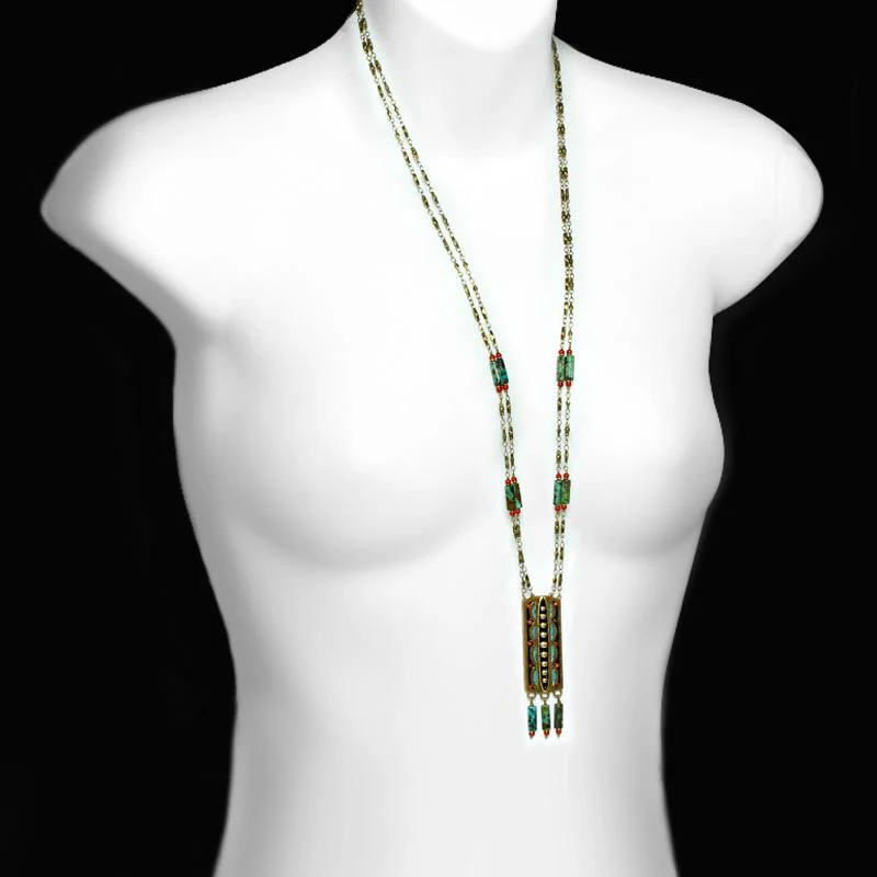 Michal Golan Earth Long Rectangle Necklace - Image 2