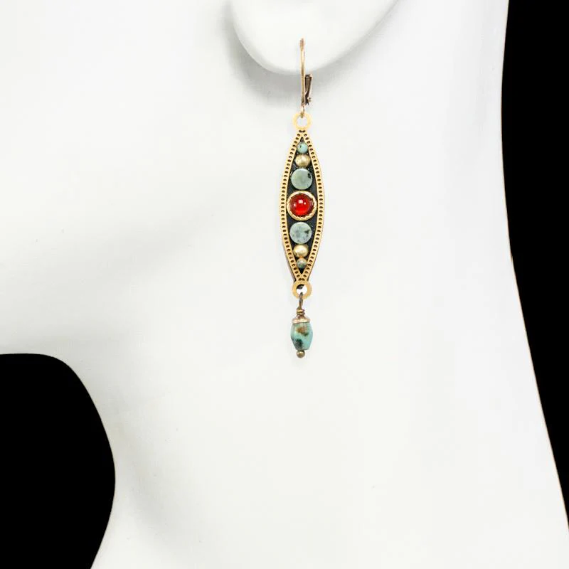 Michal Golan Earth Oval Dangle Earrings - Image 2