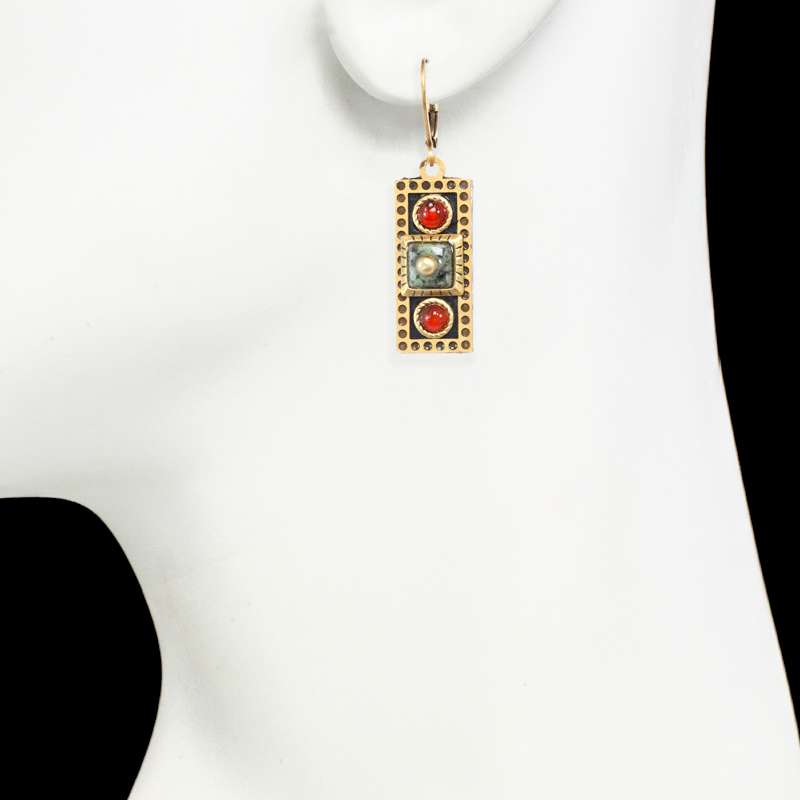 Michal Golan Earth Rectangle Earrings - Image 2
