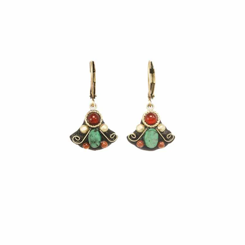 Michal Golan Earth Small Fan Earrings