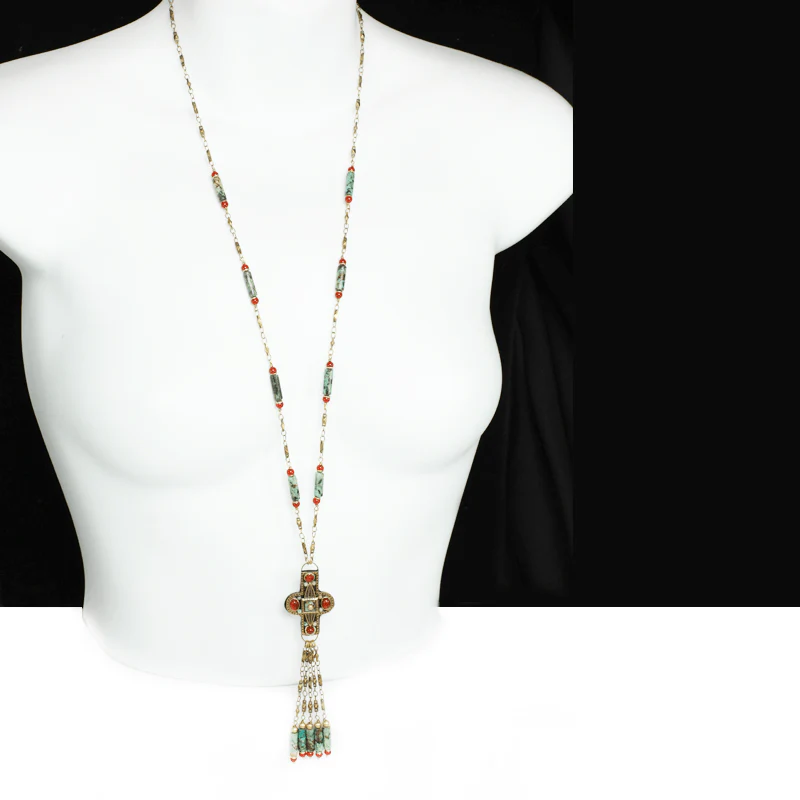 Michal Golan Earth Tassel Necklace - Image 2