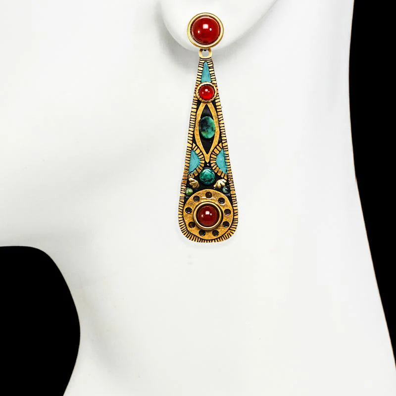 Michal Golan Earth Tear Drop Earrings - Image 2