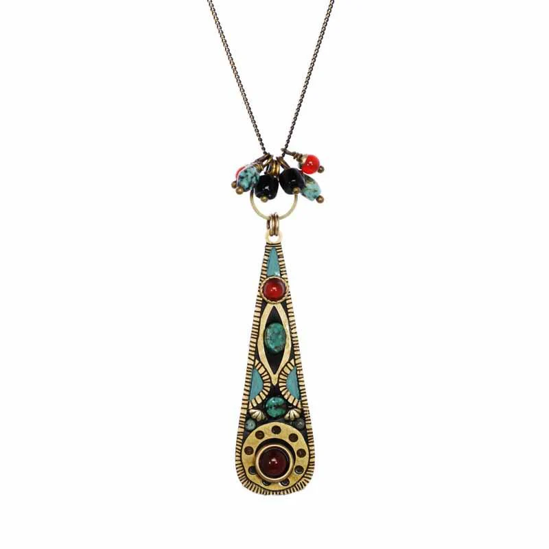 Michal Golan Earth Teardrop Necklace