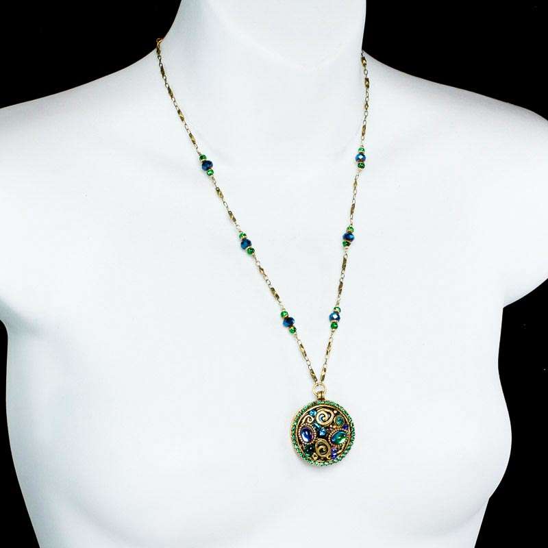 Michal Golan Emerad Medallion Necklace