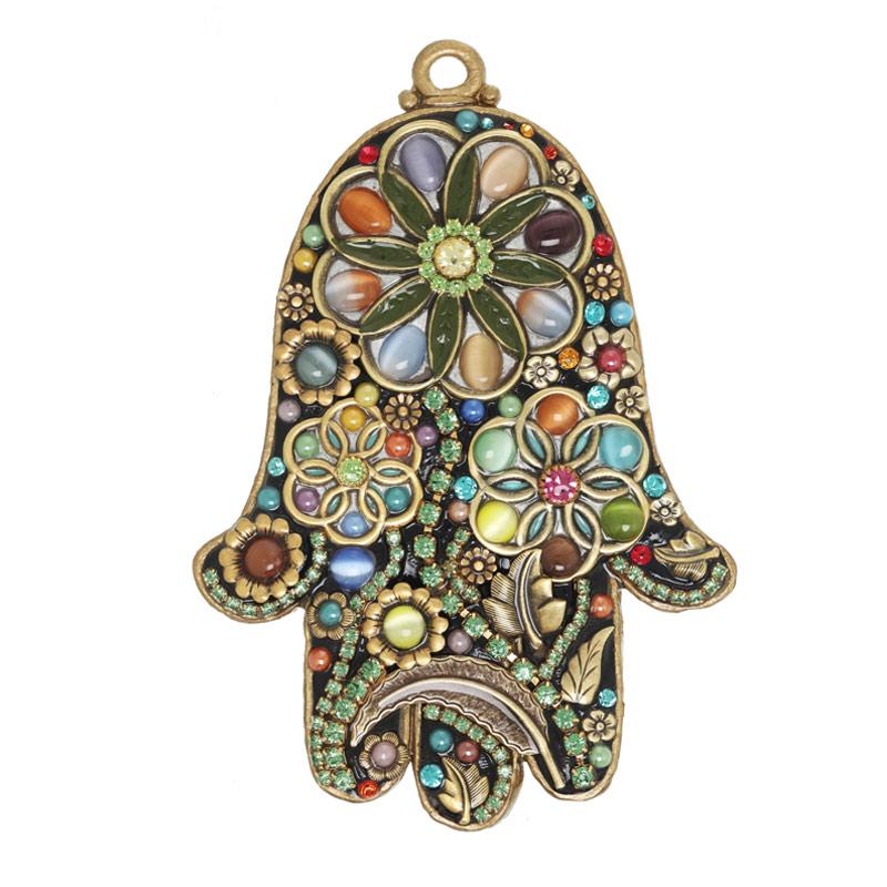 Michal Golan Floral Wall Hamsa