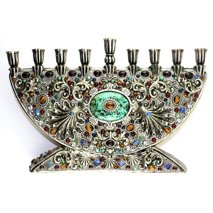 Michal Golan Turquoise Menorah
