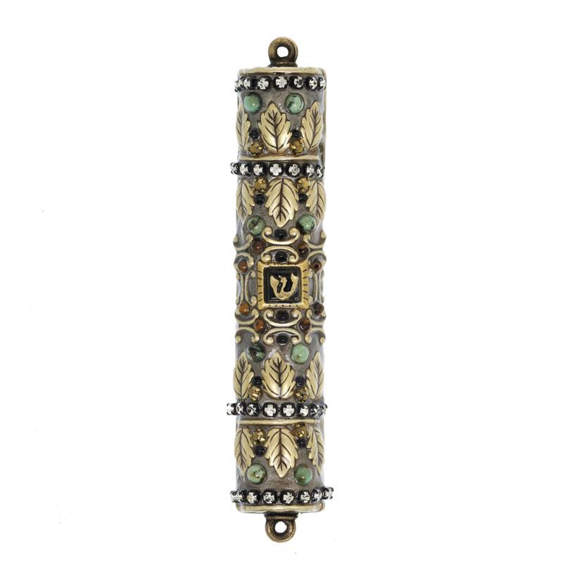 Michal Golan Mezuzah in Leaves