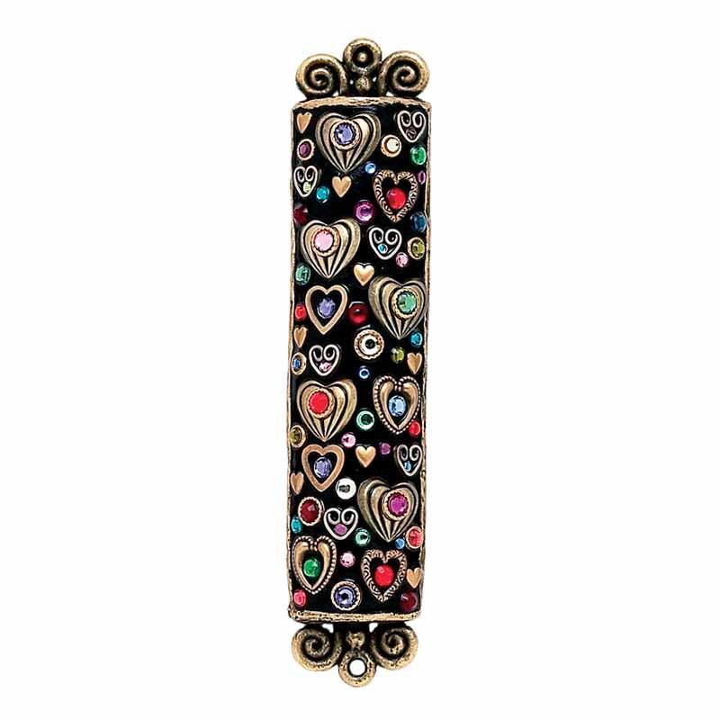 Michal Golan Mezuzah with Hearts Large