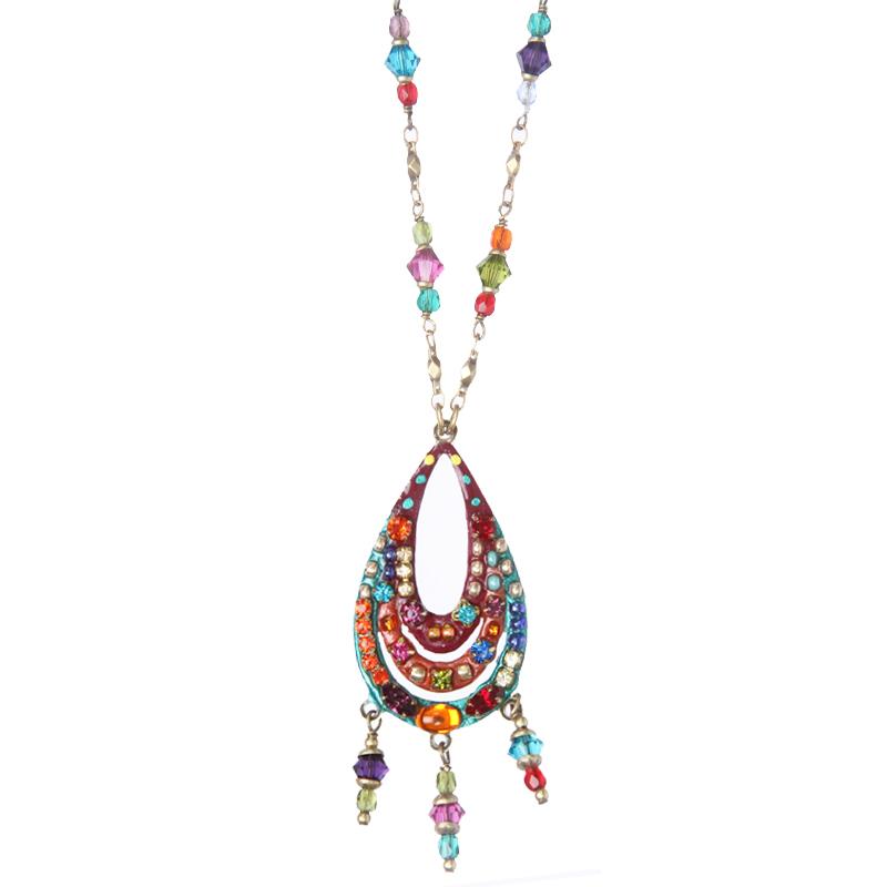 Michal Golan Multi-Bright Chandelier Necklace