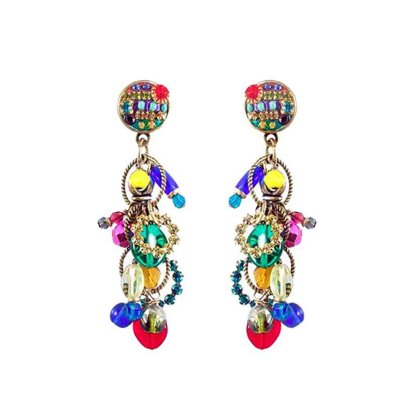 Michal Golan Multi-Bright Charm Earrings