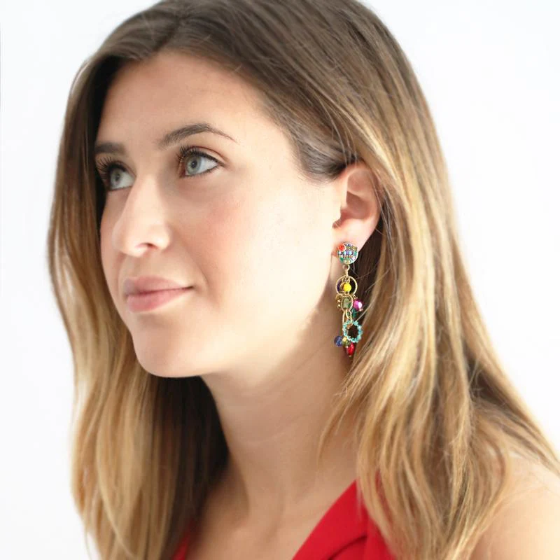 Michal Golan Multi-Bright Charm Earrings - Image 2