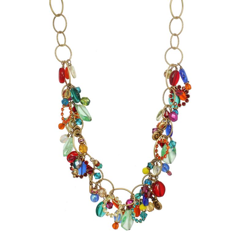 Michal Golan Multi-Bright Dangle Necklace