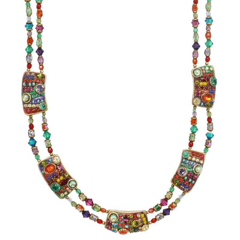 Michal Golan Multi-Bright Double Collar Necklace
