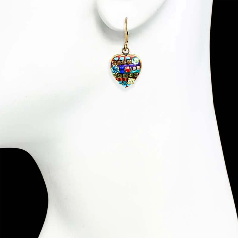 Michal Golan Multi-Bright Heart Earrings - Image 2