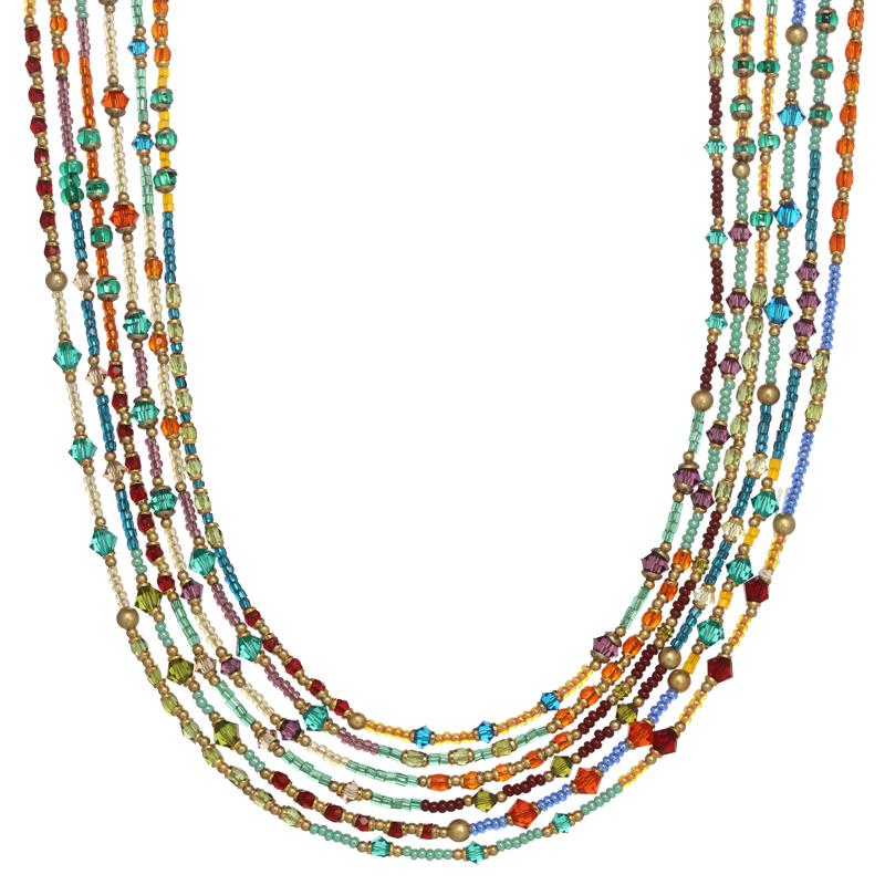 Michal Golan Multi Bright Layered Necklace