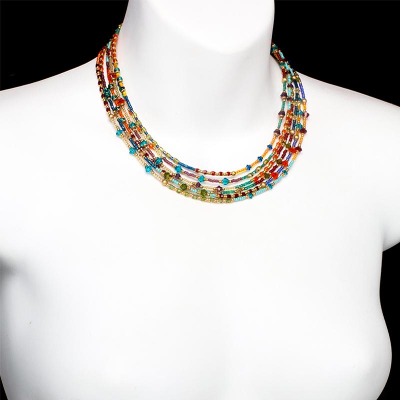 Michal Golan Multi Bright Layered Necklace - Image 2